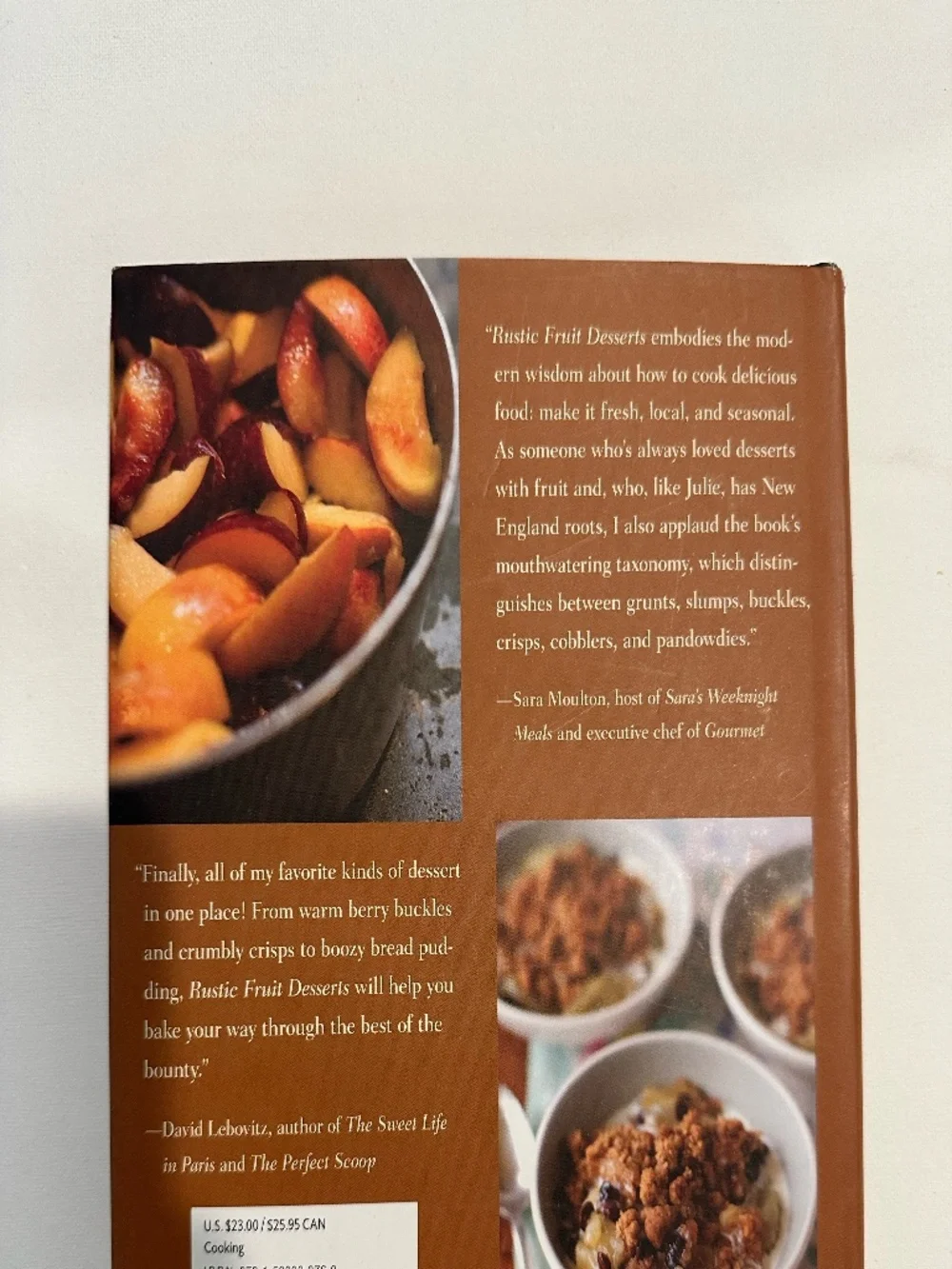 Rustic Fruit Desserts Cookbook Hardcover Cobblers Crumbles Baking